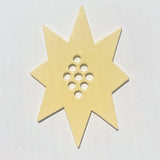 Star Flower Frog - Butter Yellow