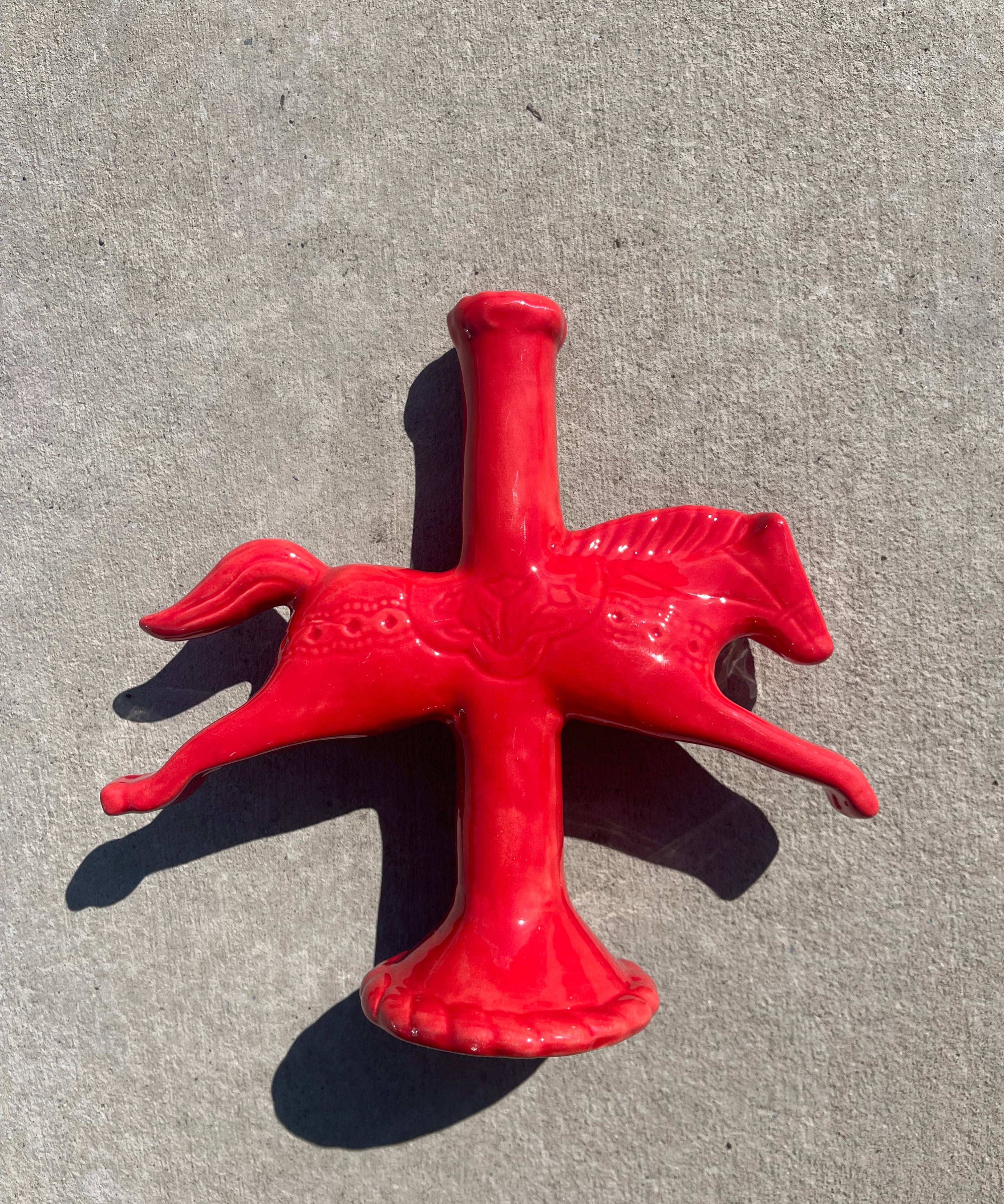 *Seconds Sale* Dala Horse Candlestick Holder