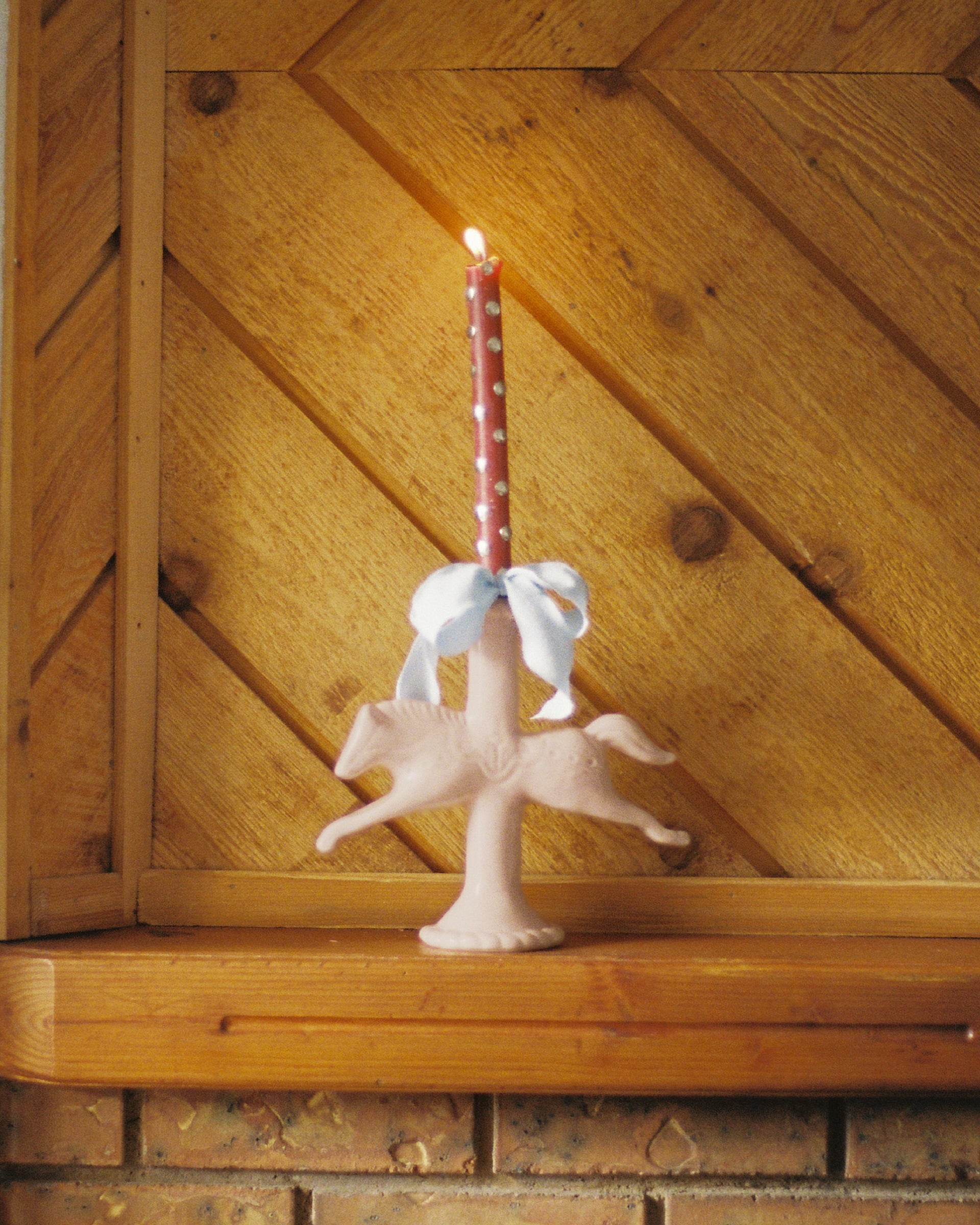 Dala Horse Candlestick Holder