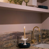 Nordic Swan Candlestick Holder
