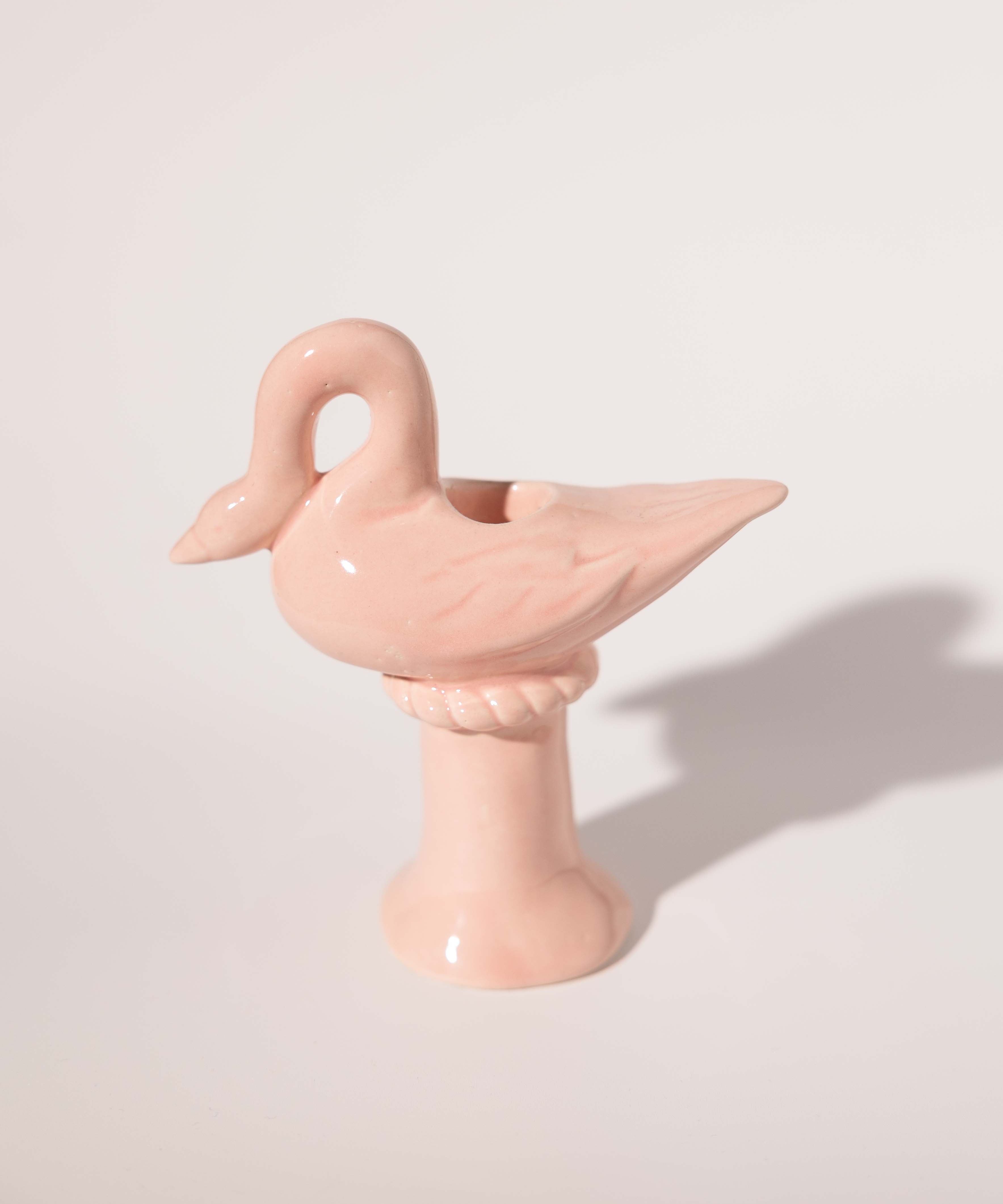 Nordic Swan Candlestick Holder