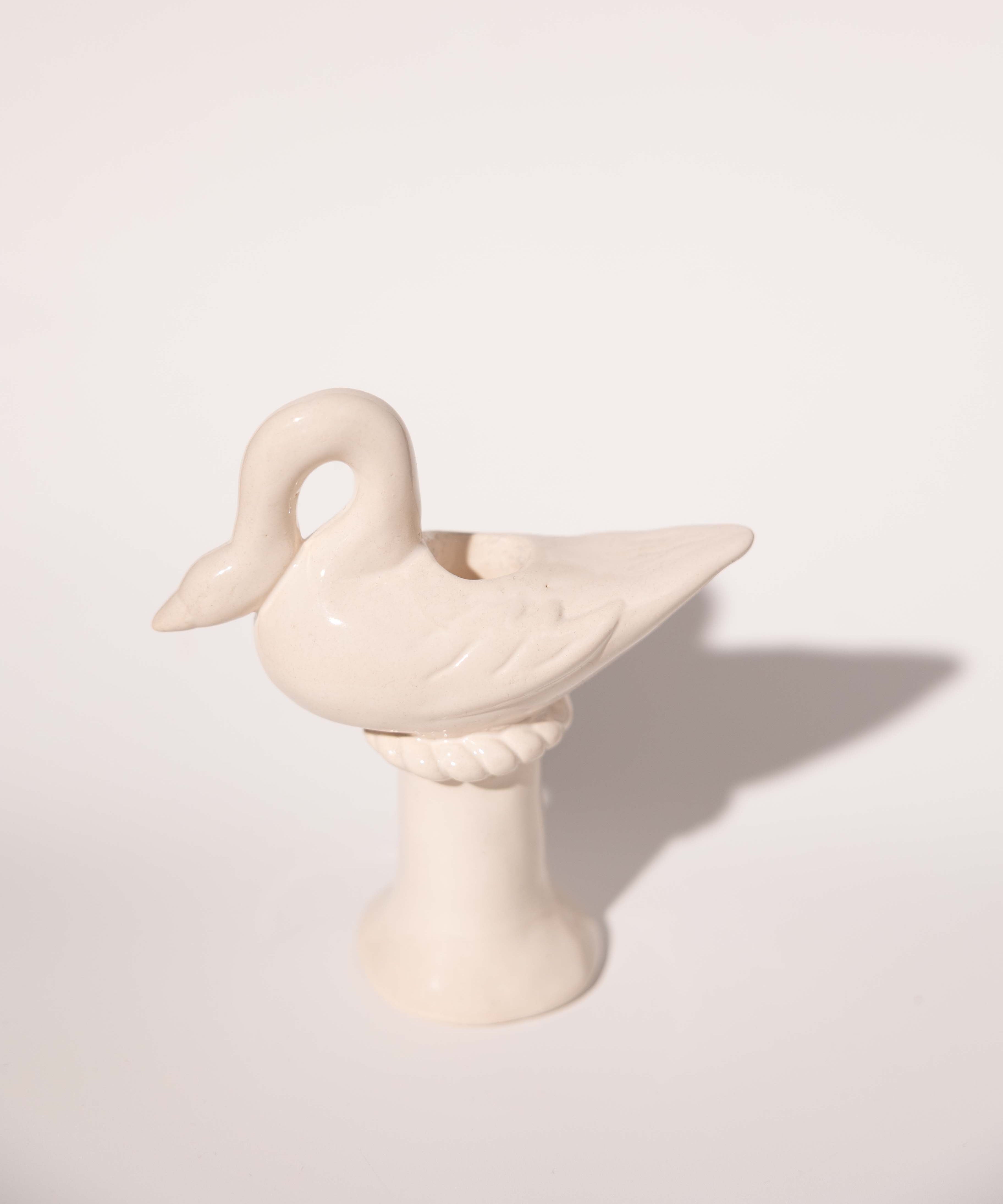 Nordic Swan Candlestick Holder
